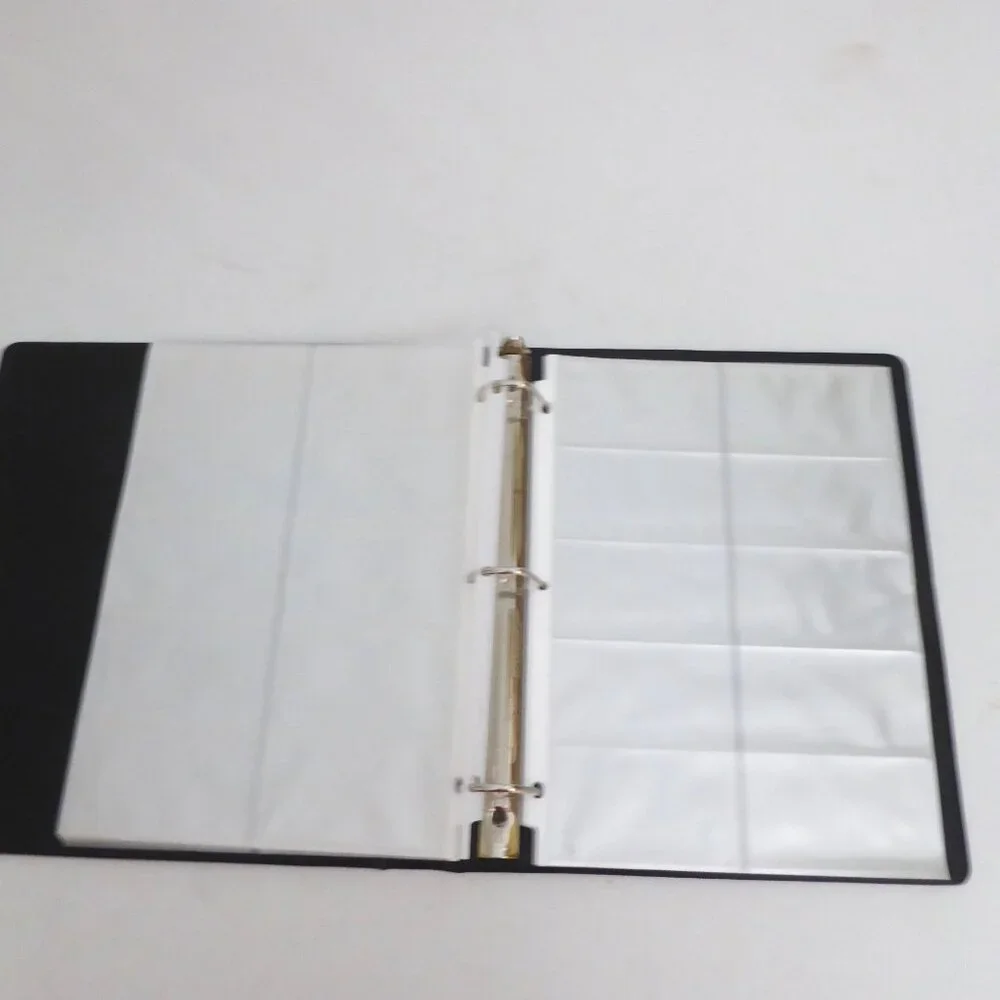NEW 600 BUSINESS CARD AVERY 3 RINGED BINDER CARD HOLDER SLEEVES